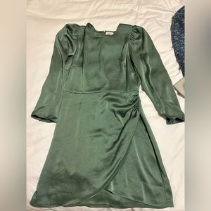Brand new with tags - Aritzia Didi Satin Dress - Gallery Green